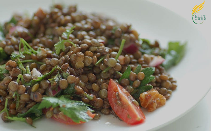 organic green lentils 
